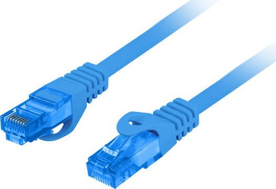 Kabllo rrjeti Lanberg Patchcord CAT.6A S FTP, 0.5m, e kaltër