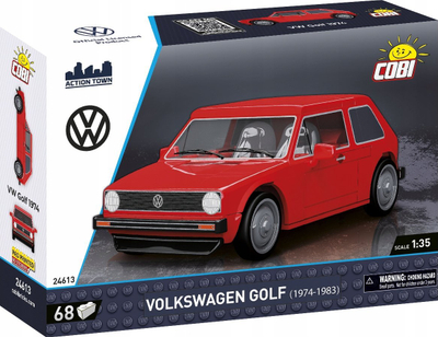Set blloqe COBI Volkswagen Golf 1974-1983, shkalla 1:35, shumëngjyrëshe