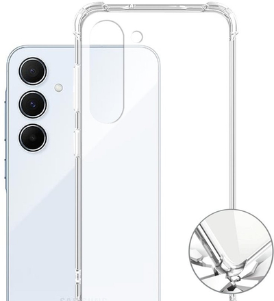 Навлака за телефон 4smarts Hybrid Case Ibiza за Samsung Galaxy A56, против удари, транспарентна