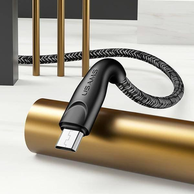 Kабел USB Усамс USB-A во microUSB, 1 m, црвена