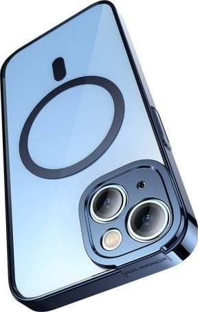 Set mbrojtës Baseus Glitter për iPhone 14 Plus, këllëf magnetik transparent, xham i fortë i temperuar, transparent
