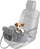 Çantë transporti Small 3 in 1 për qen ose mace, 38x24x28 cm, e palosshme, gri
