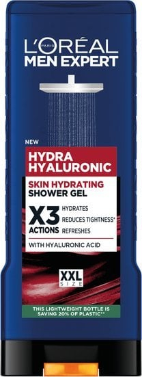Xhel dushi L'Oréal Paris Men Expert Hydra Hyaluronic, me acid hialuronik, 400 ml