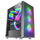 Kasa PC Mars Gaming MCF, MIDI Tower, ATX, RGB, e zezë