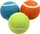 Топки за пливање за кучиња Pet Nova Floating Tennis Balls, сет 3 парчиња, 6 cm, повеќебојни