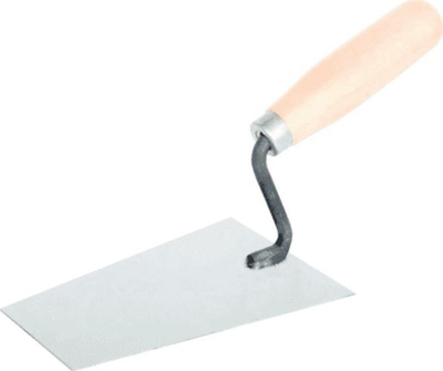 Lopatë trapezoidale EPM 160mm, çelik karboni, dorezë druri, e zezë