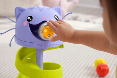 Lodër për bebe Fisher Price Kitty Ball Tower, kullë me topa, shumëngjyrëshe
