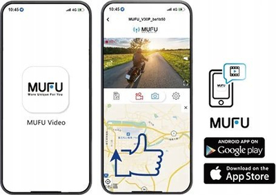 Kamerë për motorçikletë Mufu Motocam V11S, Full HD, 7 orë, e zezë