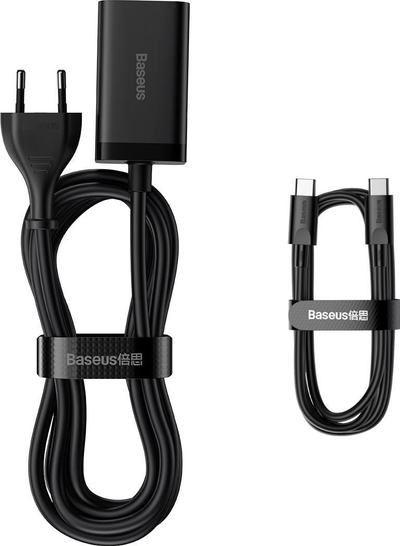 Karikues Baseus GaN3 Pro CCGP040101, 65W, 2x USB C 2x USB A, i bardhë