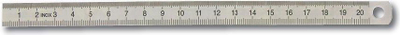 Rregull çeliku INOX fleksibël, 150 mm, 13 mm, argjend