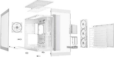 Këllëf PC be quiet Light Base 900 FX, Full Tower, ARGB, i bardhë