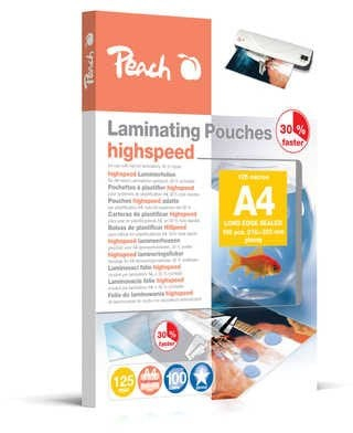 Fletë laminimi Peach PP525-22, A4, 125 mikron, transparente