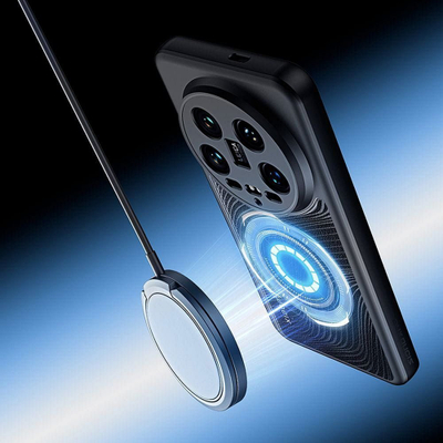 Këllëf telefoni Dux Ducis Aimo për Xiaomi 14 Ultra, që e mbron nga rëniet, me teksturë antirrëshqitëse, i zi
