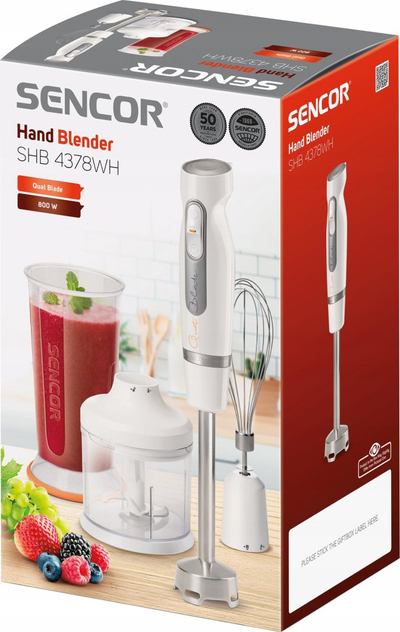 Blender dore Sencor SHB 4378WH, 600W, plastikë, i bardhë