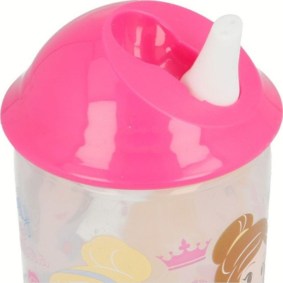 Gotë për kalamaj Princess me pipë, 360 ml, rozë