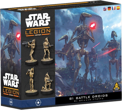 Проширение игра Star Wars Legion B1 Battle Droids 2025, 14 минијатури, за напредни играчи, разнобојно