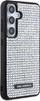 Kllëf telefoni Karl Lagerfeld Rhinestone Metal Logo për Galaxy S24, TPU PC, argjend