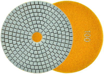 Disk diamant Geko G78918, për bluarje të lagësht porcelani, 125mm, grit 100