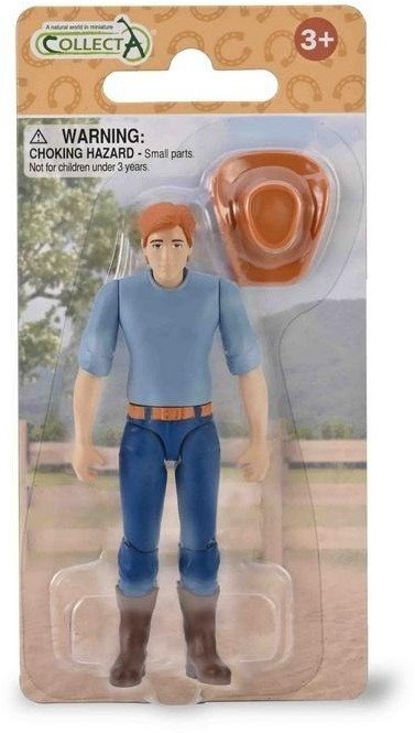 Figurë kalorësi CollectA Hobby Rider, me kapelë cowboy, për fëmijë 3+