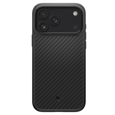 Kapak Spigen Enzo Aramid T MagFit, për iPhone 17 Pro Max, fibrë aramid, i zi