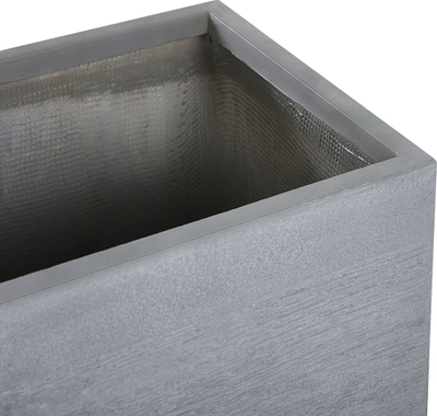 Vazo dekorative Beliani Dion, 33 x 33 x 70cm, gri