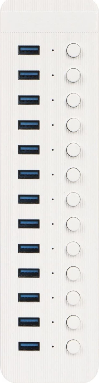Hub USB ORICO CT2U3-13AB, 13 porta, USB 3.0, i bardhë