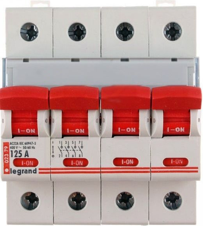 Ndërprerës izolues Legrand FRX 304, 63A, 400V, i kuq