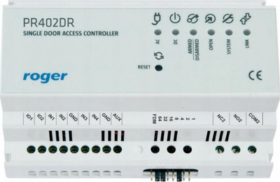 Kontrollues i aksesit Roger PR402DR, 2 lexues, 4000 përdorues, gri