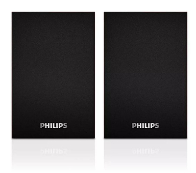 Altoparlantë Philips SPA20/00, 7W, sistem 2.0 me kabllo, të zinj