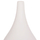 Vazo dekorative tavoline Deni HM4663.02S, fiber cement, 15x27 cm, e bardhë