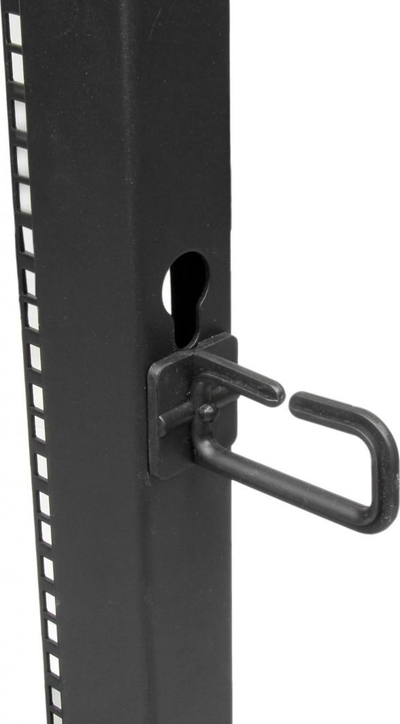 Raft serverik StarTech 4 Post 18U, 19", me rrota, çelik i zi
