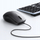 Mouse optik Ugreen MU007, me kabllo USB, 3 butona, i zi