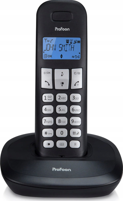Telefoni wireless Profoon PDX-1130, set trefish DECT, Caller ID, i zi