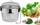 Infuzor çaji Brunbeste BB-1184, çelik inox, me sitë metalike, argjendtë