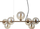 Llambë varëse Italux Canello PND-406007-7-HBR, 7xG9, qelq amber, bronzi