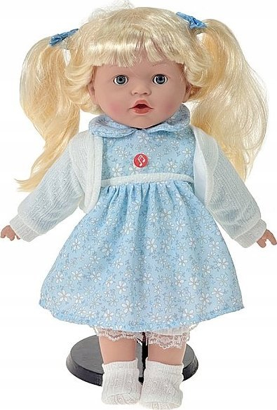 Kukull vajzë Adar Girl Doll, 40cm, me zë polonisht, shumëngjyrëshe