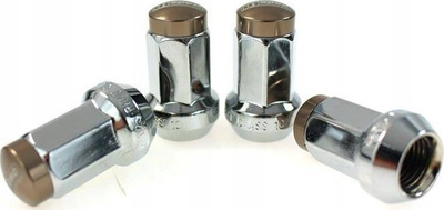 Bulona rrotash D1SPEC Forged Steel, 12x1.5, silver titanium