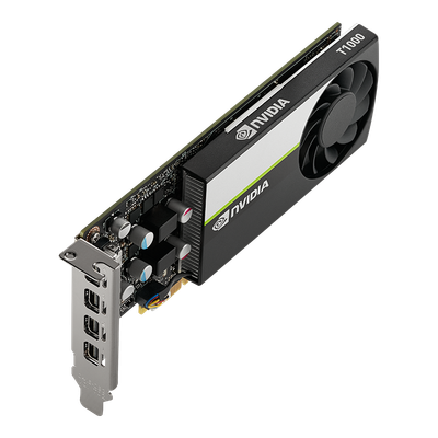 Kartelë grafike PNY Quadro T1000, 4GB GDDR6, profesionale, e zezë