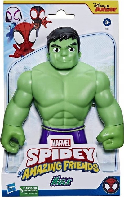 Figurë aksion Hasbro Marvel Spidey and His Amazing Friends Hulk, 23 cm, plastike, jeshile