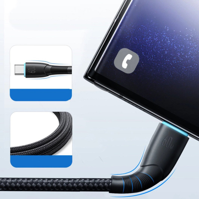 Kabllo USB C në USB C Joyroom Starry SA32 CC3, 60W, 1m, e zezë