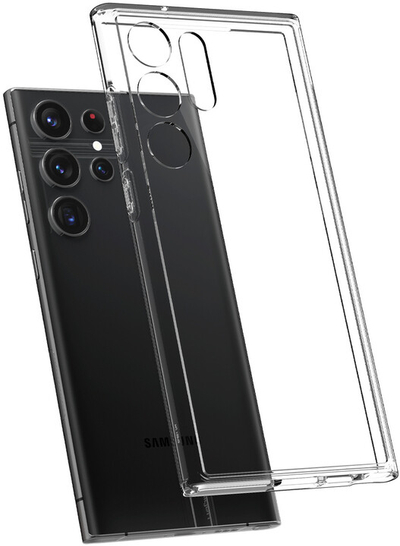 Mbrojtëse Spigen Ultra Hybrid për Samsung Galaxy S23 Ultra, transparente