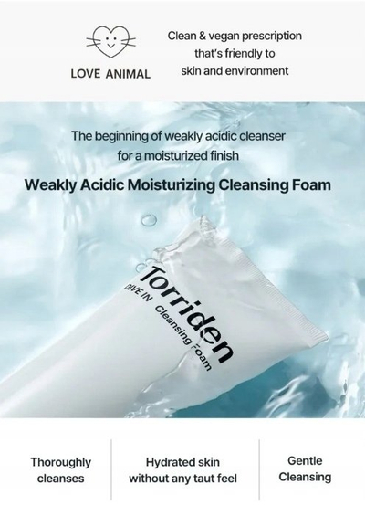 Пенка за чистење лице Torriden Dive-in, хијалуронска киселина, 150 ml