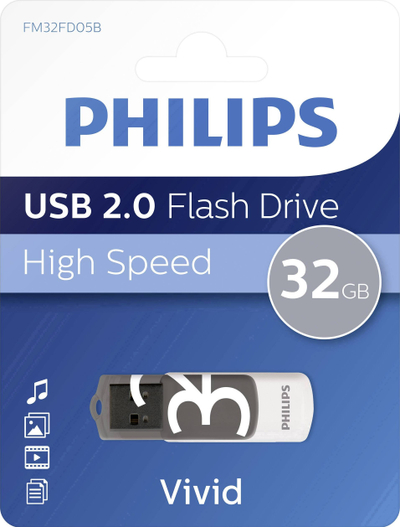 USB Philips Vivid Edition 2.0, 32GB, blu
