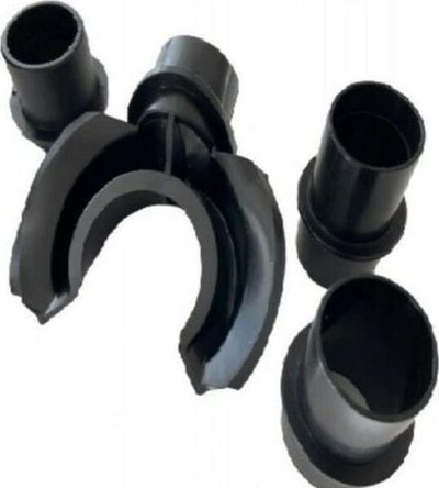 Set aksesorësh Prosperplast ICANSET 6, për fuçi uji shiu, 6 pjesë, i zi