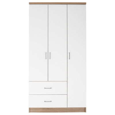Dollap  3-dyersh 2 sirtarë HM340.06, bardhë