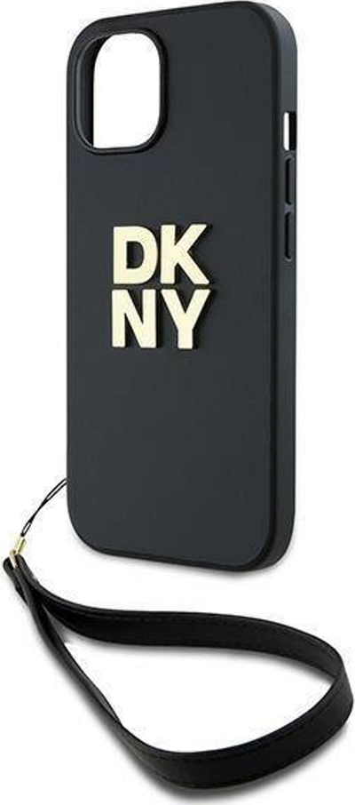 Mbulesë telefoni DKNY DKHCP15MPBSWSK për iPhone 15 Plus 6.7", hardcase me rrip kyçi, e zezë