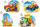 Puzzle për fëmijë Castorland x4, mjete ndërtimi, shumëngjyrëshe