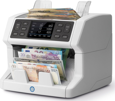 Makineri numërimi Safescan 2865 S, numërim dhe verifikim kartëmonedhash, version CHE, gri