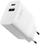 Karikues FIXED,USB-A, USB-C, PD & QC, 20W, i bardhë