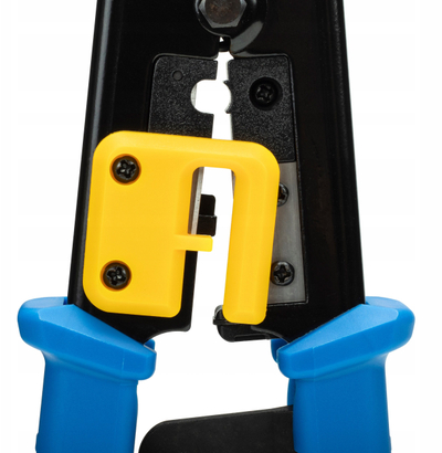 Krimpues kabllosh MT178, për fisha RJ11 RJ12 RJ45, për kabllo Cat5e Cat6, i zi